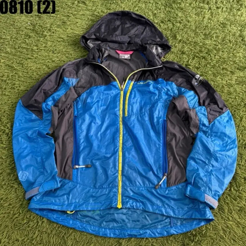 [BUNJANG] Salomon Windbreaker Jacket Blue/Black / 살로몬 바람막이 자켓 블루/블랙