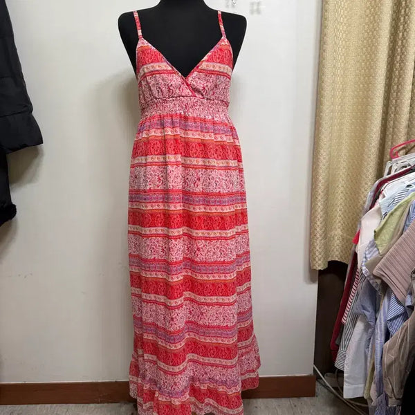 [BUNJANG] Lr Import Chiffon Spaghetti Strap Dress / Lr수입 쉬폰 끈나시 원피스/새상품