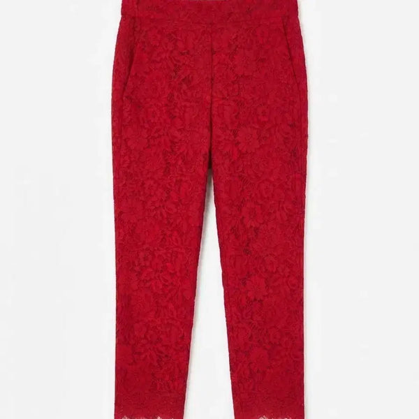 [BUNJANG] J. Crew Red Lace Pants Size 6 / J.CREW 레드 레이스 팬츠 사이즈 6