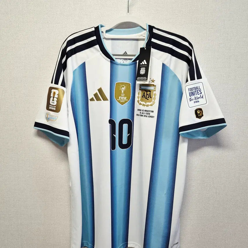[BUNJANG] Argentina 2022 World Cup Final Home Authentic Jersey / (새상품) 26-28 아르헨티나 홈 메시 월드컵 결승 정품 유니폼