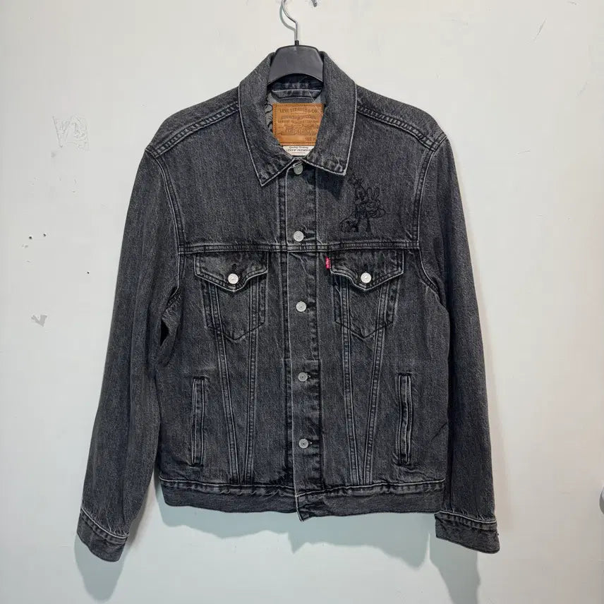 [BUNJANG] Levi's x Disney Mickey Mouse Premium Denim Jacket / 리바이스 프리미엄&미키마우스 데님 자켓