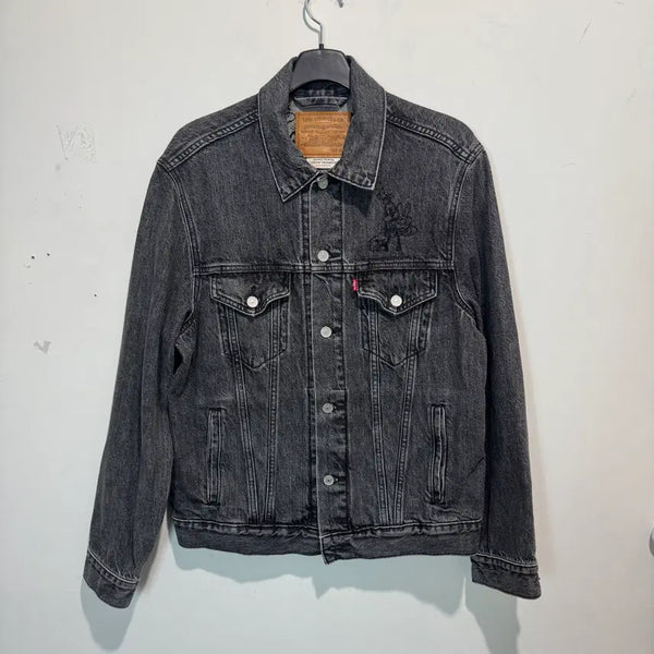 [BUNJANG] Levi's x Disney Mickey Mouse Premium Denim Jacket / 리바이스 프리미엄&미키마우스 데님 자켓