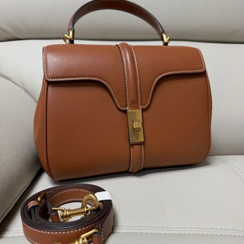 [BUNJANG] Genuine Leather Tote Bag Crossbody Bag / 소가죽 토트백 크로스백(새제품)