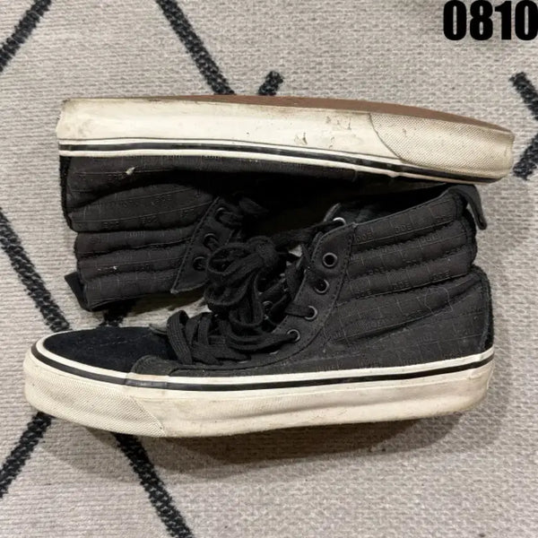 [BUNJANG] Vans Sk8-Hi Black Sneakers US 8.5 / 반스 스케이트하이 블랙 265