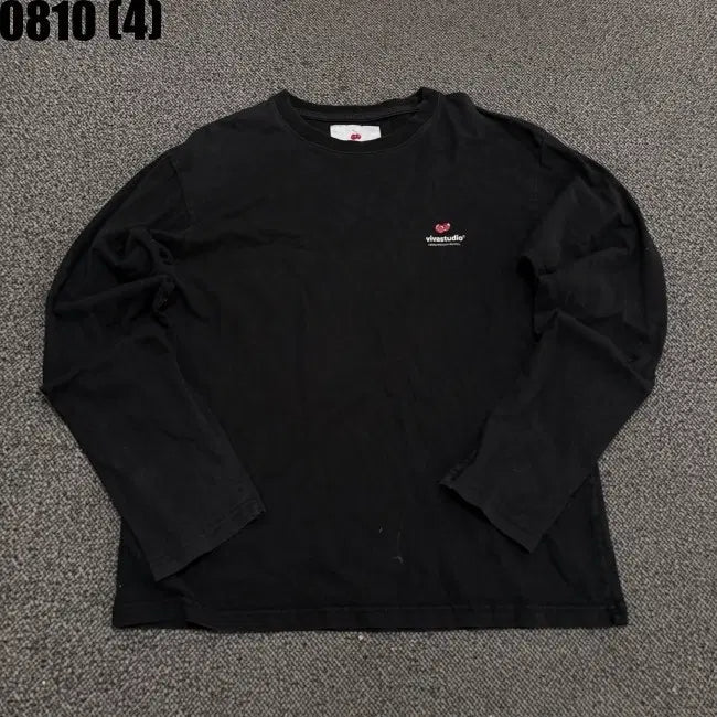 [BUNJANG] Vivastudio Long Sleeve T-Shirt Black Size 1 / 비바 스튜디오 긴팔 티셔츠 블랙 1 0810