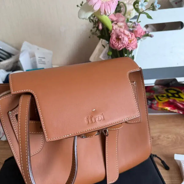 [BUNJANG] Frua Jasmine C Tote Bag Brown Leather / 프루아 자스민 C