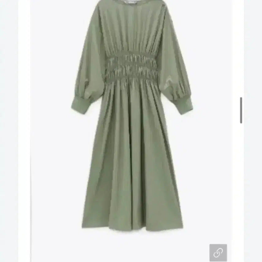 [BUNJANG] Zara Elastic Shirring Midi Dress / 자라(Zara) 엘라스틱 셔링 미디 원피스
