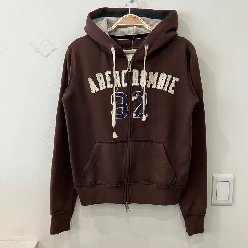 [BUNJANG] Abercrombie & Fitch Two-Way Hoodie Brown / 235 아베크롬비 투웨이 후드집업 브라운