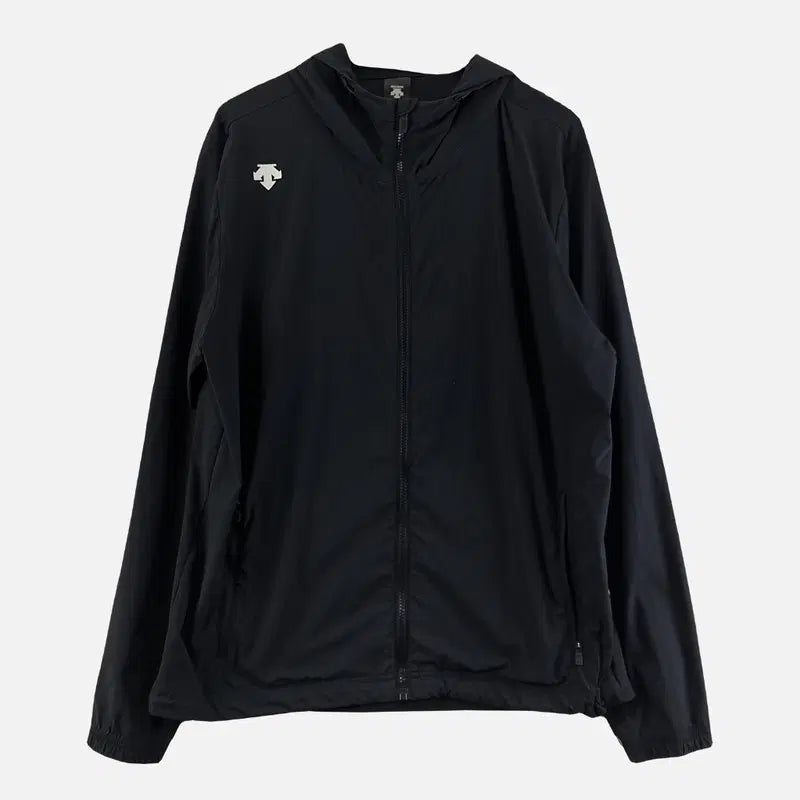 [BUNJANG] Descente Black Men's Zip-Up Jacket 105 / 데상트 블랙 남자 집업 자켓 105 N9915