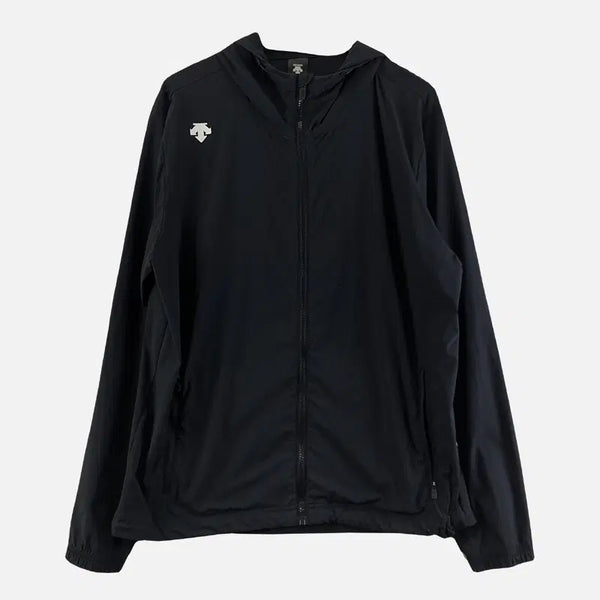 [BUNJANG] Descente Black Men's Zip-Up Jacket 105 / 데상트 블랙 남자 집업 자켓 105 N9915