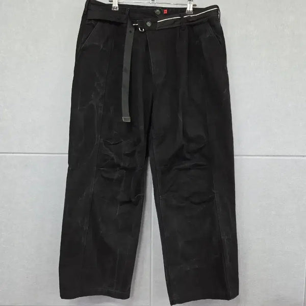 [BUNJANG] Andersson Bell Webbing Belt Wide Pants Vintage Black / 앤더슨벨 웨빙 벨트 와이드 팬츠 빈티지 블랙
