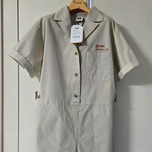 [BUNJANG] Treasure Island Women's Jumpsuit Beige Size 90 / (새제품)트레져 아일랜드  점프수트 여 90