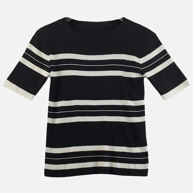 [BUNJANG] Black Women's Knit Top S / 블랙 여자 니트 S N9964