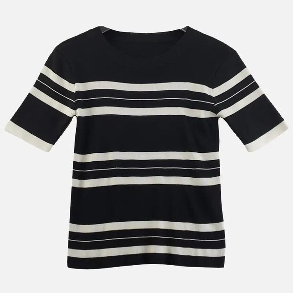 [BUNJANG] Black Women's Knit Top S / 블랙 여자 니트 S N9964