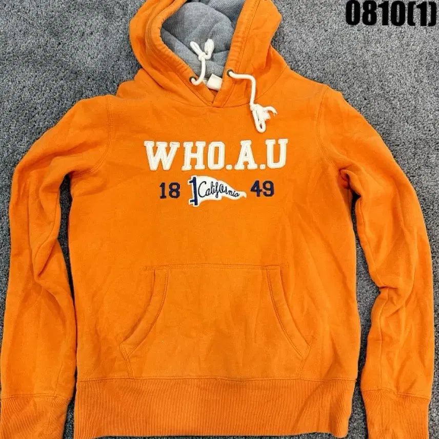 [BUNJANG] WHO.A.U Orange Hoodie / 후아유 오렌지 후드티