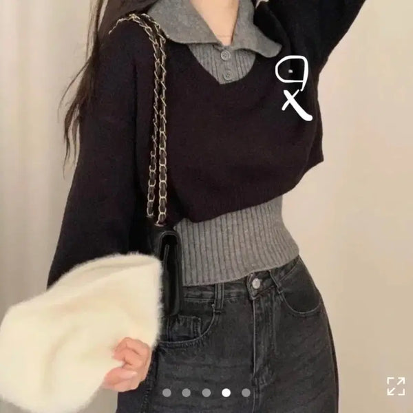[BUNJANG] A-bly Sleeveless Knit Set / 에이블리 나시 니트 세트