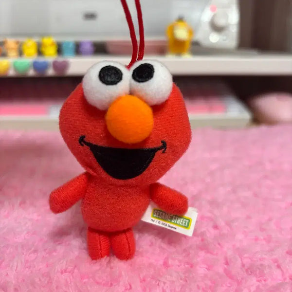 [BUNJANG] Sesame Street Elmo Keychain / 세서미스트리트 엘모 인형고리