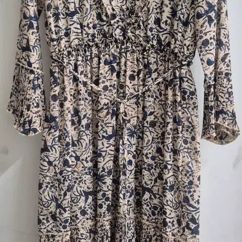 [BUNJANG] Maje Ruffle Trim Long Dress / maje 마쥬 프릴장식 원피스