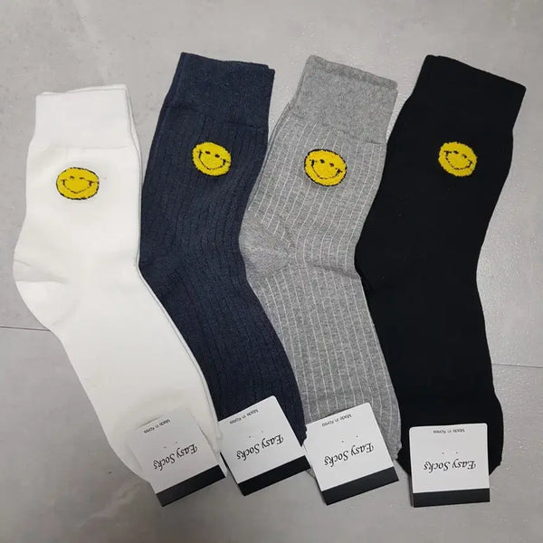 [BUNJANG] Men's Mid-Calf Socks 10-Pair Pack / 남자 중목 양말 10켤레 색상혼합가능