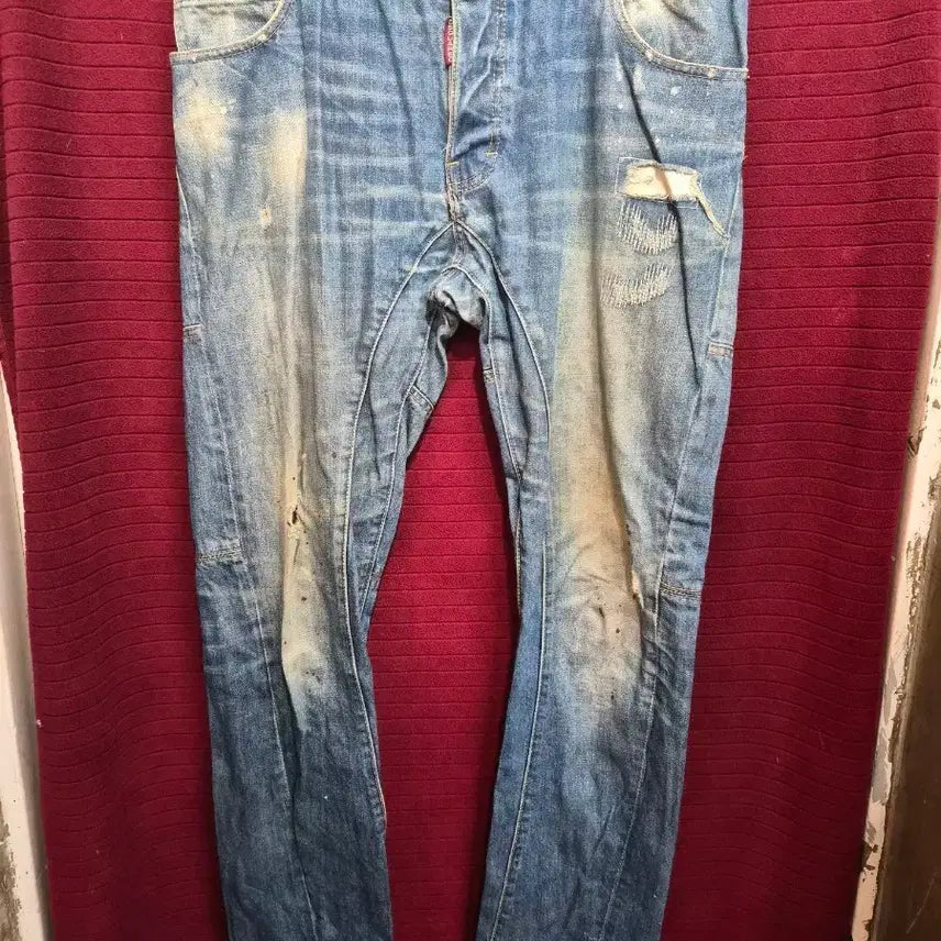 [BUNJANG] DSQUARED2 Washed Vintage Distressed Jeans (Size 32) / (32)디스퀘어드2 청바지 워싱 빈티지 데미지