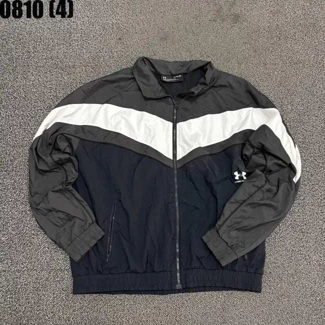 [BUNJANG] Under Armour Windbreaker Jacket Black White XL / 언더아머 바람막이 자켓 블랙 화이트 XL 0810