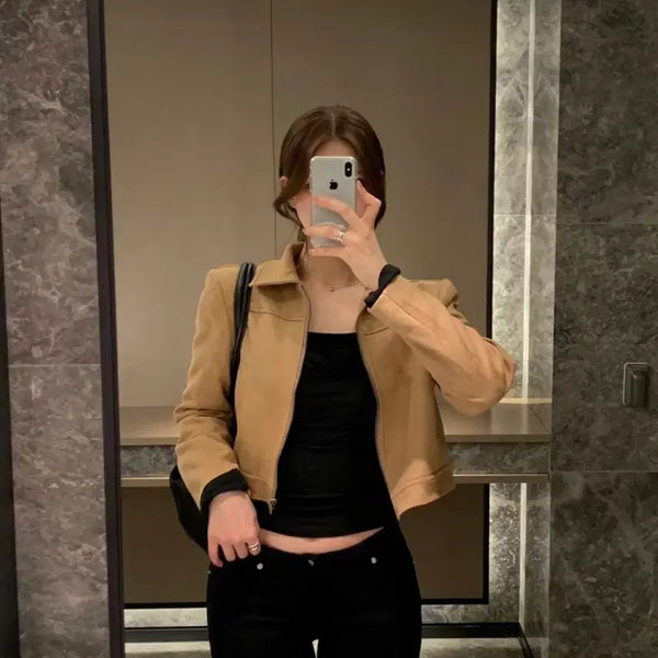 [BUNJANG] Suede Jacket / 스웨이드 자켓