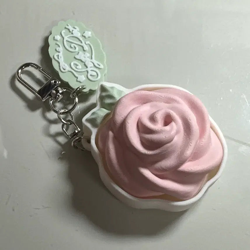 [BUNJANG] Softdot Cream Rose Clicker Keycap / 소프트닷 크림로즈 클리커 클릭커 키링 키캡