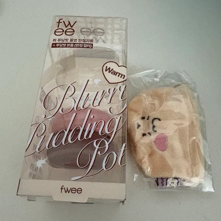 [BUNJANG] Fwee Pudding Pot My + Woong-Gom Pouch (Sealed) / (미개봉) 퓌 푸딩팟 마이 + 망곰 파우치