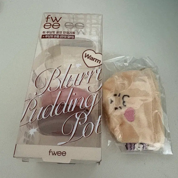 [BUNJANG] Fwee Pudding Pot My + Woong-Gom Pouch (Sealed) / (미개봉) 퓌 푸딩팟 마이 + 망곰 파우치