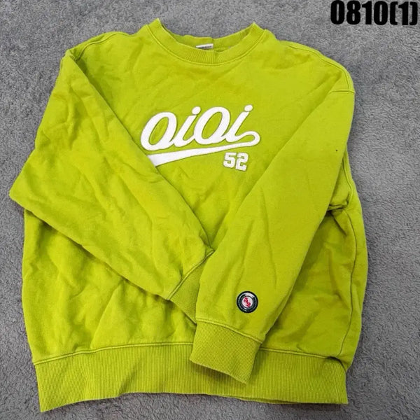[BUNJANG] Oioi 52 Sweatshirt Lime / oioi 52 맨투맨 라임색