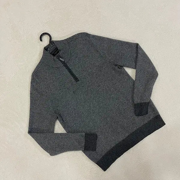 [BUNJANG] Indian Cashmere Half-Zip Knit M / M 인디안 캐시미어 반집업 니트 B.153