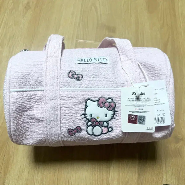 [BUNJANG] Sanrio Hello Kitty Ballerina Pink Embossed Tote Mini Boston Bag / 산리오 헬로키티 키티 발레리나 핑크 엠보스 토트백 미니 보스턴백