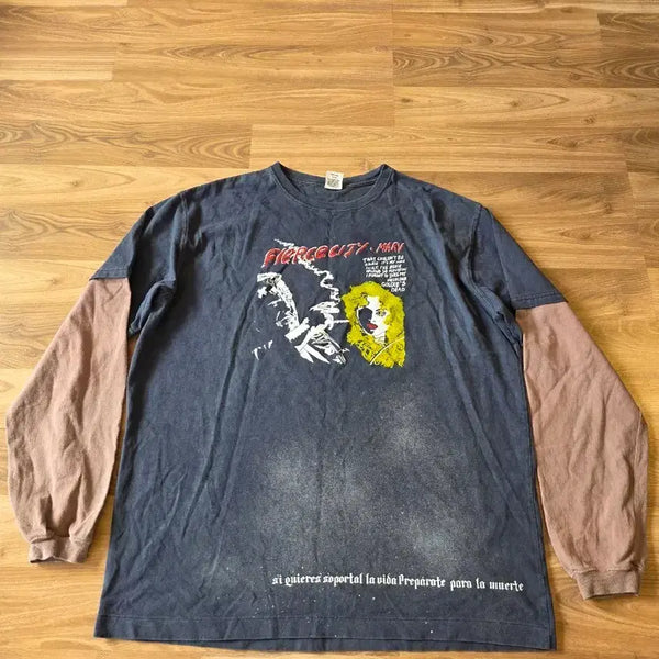 [BUNJANG] Piers Layered Long Sleeve T-Shirt / 피어스 레이어드 긴팔티셔츠