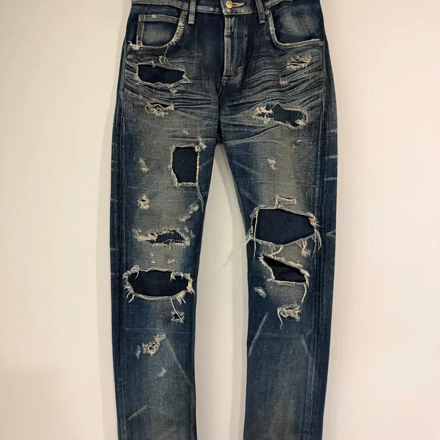 [BUNJANG] Lee Riders Vintage Distressed Denim Pants / Lee Riders 빈티지 디스트로이드 데님