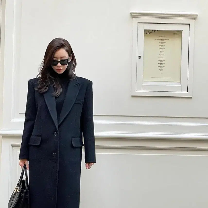[BUNJANG] Martin Guitars x ASSEMBLEGE Black Maxi Coat / 마틴맥시코트 아상블라주 맥시코트 블랙 아상블라주코트