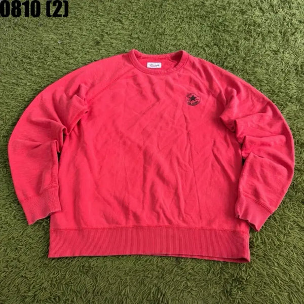 [BUNJANG] Converse Pink Sweatshirt / 컨버스 맨투맨 핑크