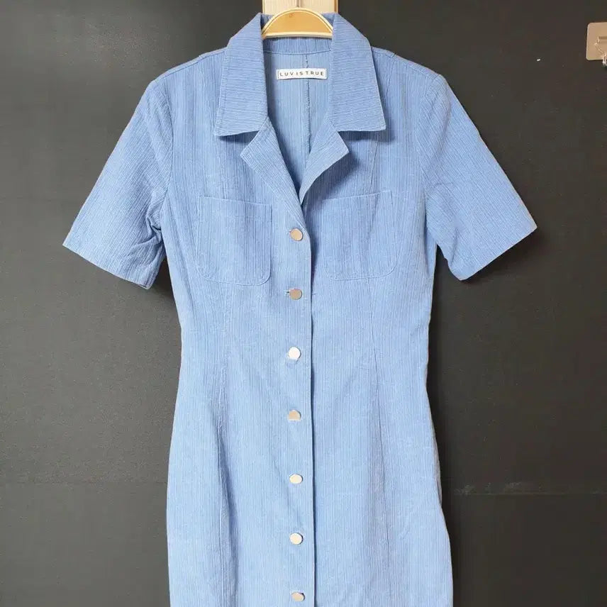 [BUNJANG] LUVISTRUE Denim Mini Short Sleeve Dress / 진짜만원 LUVISTRUE 데님원피스 미니 반팔