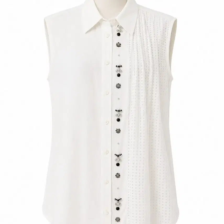 [BUNJANG] N21 Silk Blend Sleeveless Shirt Blouse / N21 블라우스 여성 민소매 셔츠