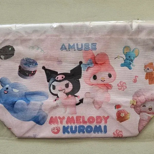 [BUNJANG] Amuse My Melody Kuromi Lunch Pouch / <미개봉 새상품> 어뮤즈 마이멜로디 쿠로미 도시락 파우치