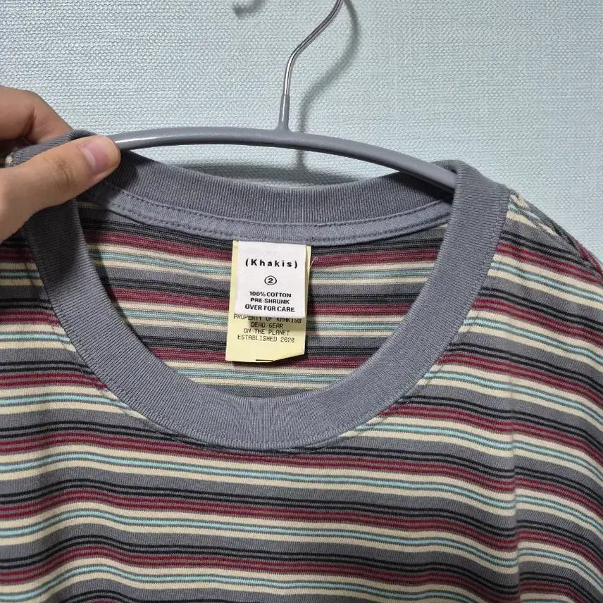 [BUNJANG] Cakies Border T-Shirt Size M / 카키스 보더티 M사이즈