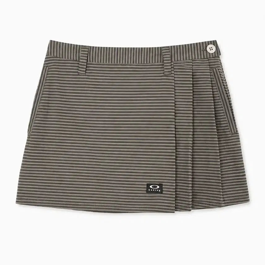 [BUNJANG] Oakley 100% Polyester Stripe Skirt Women / OAKLEY 오클리 폴리100% 스트라이프 스커트 - Women (7365)