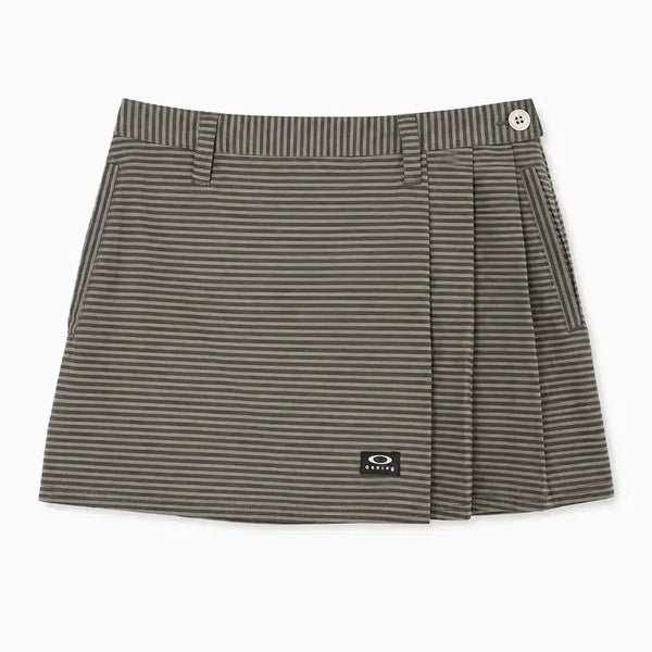 [BUNJANG] Oakley 100% Polyester Stripe Skirt Women / OAKLEY 오클리 폴리100% 스트라이프 스커트 - Women (7365)