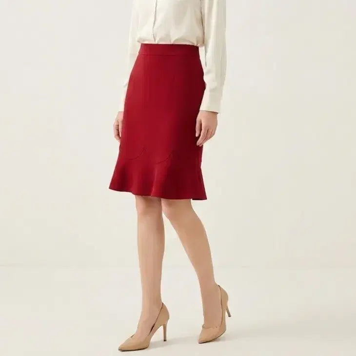 [BUNJANG] Olivia Hassler Flare Midi Skirt / [28]올리비아 하슬러 플레어 미디스커트