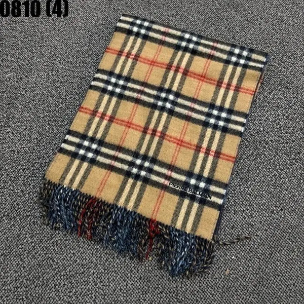 [BUNJANG] Pierre Balmain Checkered Scarf / 피에르 발망 체크 머플러 0810