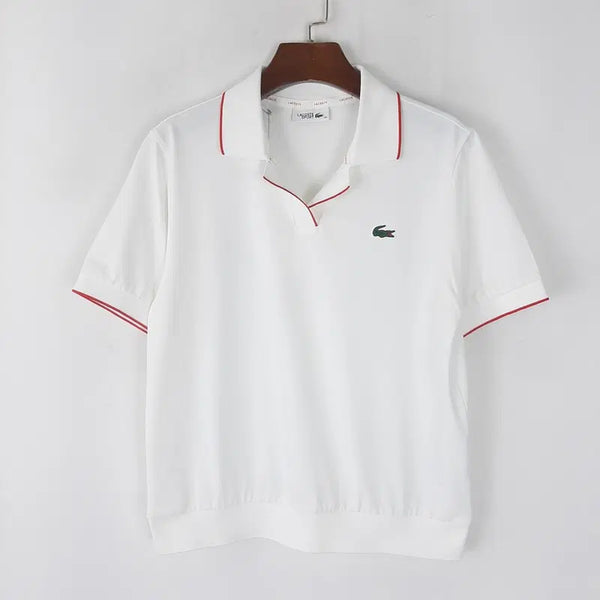 [BUNJANG] Lacoste Women's Short Sleeve Polo Shirt / 라코스테 여성 카라반팔티/새상품 36