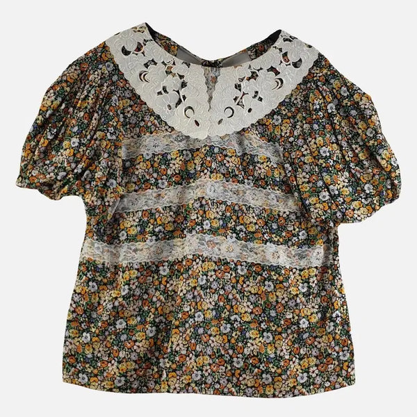 [BUNJANG] Women's Multicolor Blouse FREE / 다채색 여자 블라우스 FREE N9928