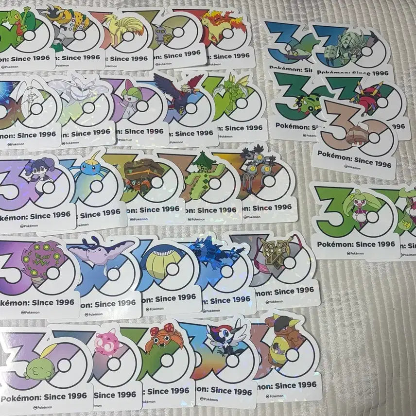 [BUNJANG] Pokemon 30th Anniversary Sticker Bundle Set / 포켓몬 30주년 스티커 일괄