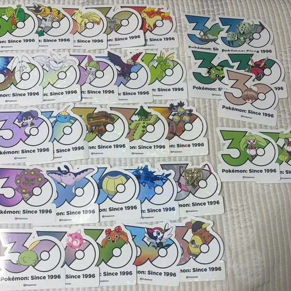 [BUNJANG] Pokemon 30th Anniversary Sticker Bundle Set / 포켓몬 30주년 스티커 일괄
