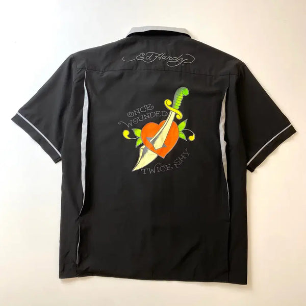 [BUNJANG] Ed Hardy Short Sleeve Bowling Shirt XL / [XL] Ed Hardy 에드하디 반팔 볼링셔츠