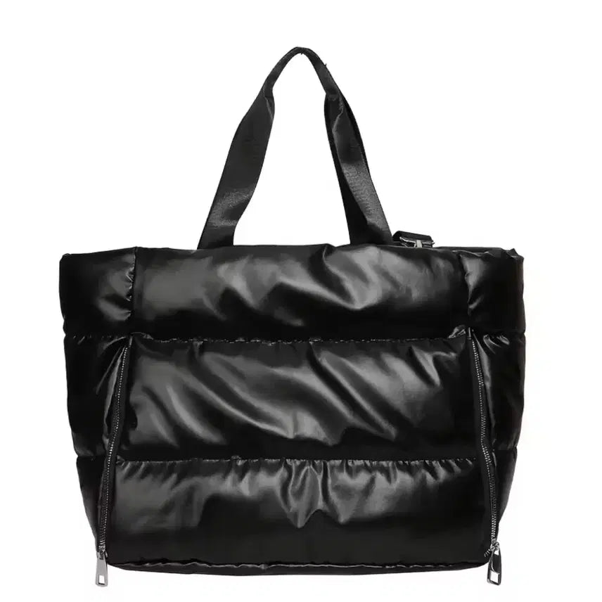 [BUNJANG] Black Padded Shoulder Bag / 상태좋음) 블랙 패딩 숄더백 가방
